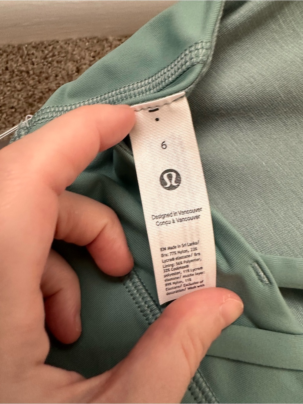 Lululemon Energy Longline Bra - Crater Blue size 6 NWT never worn - Picture 6 of 8
